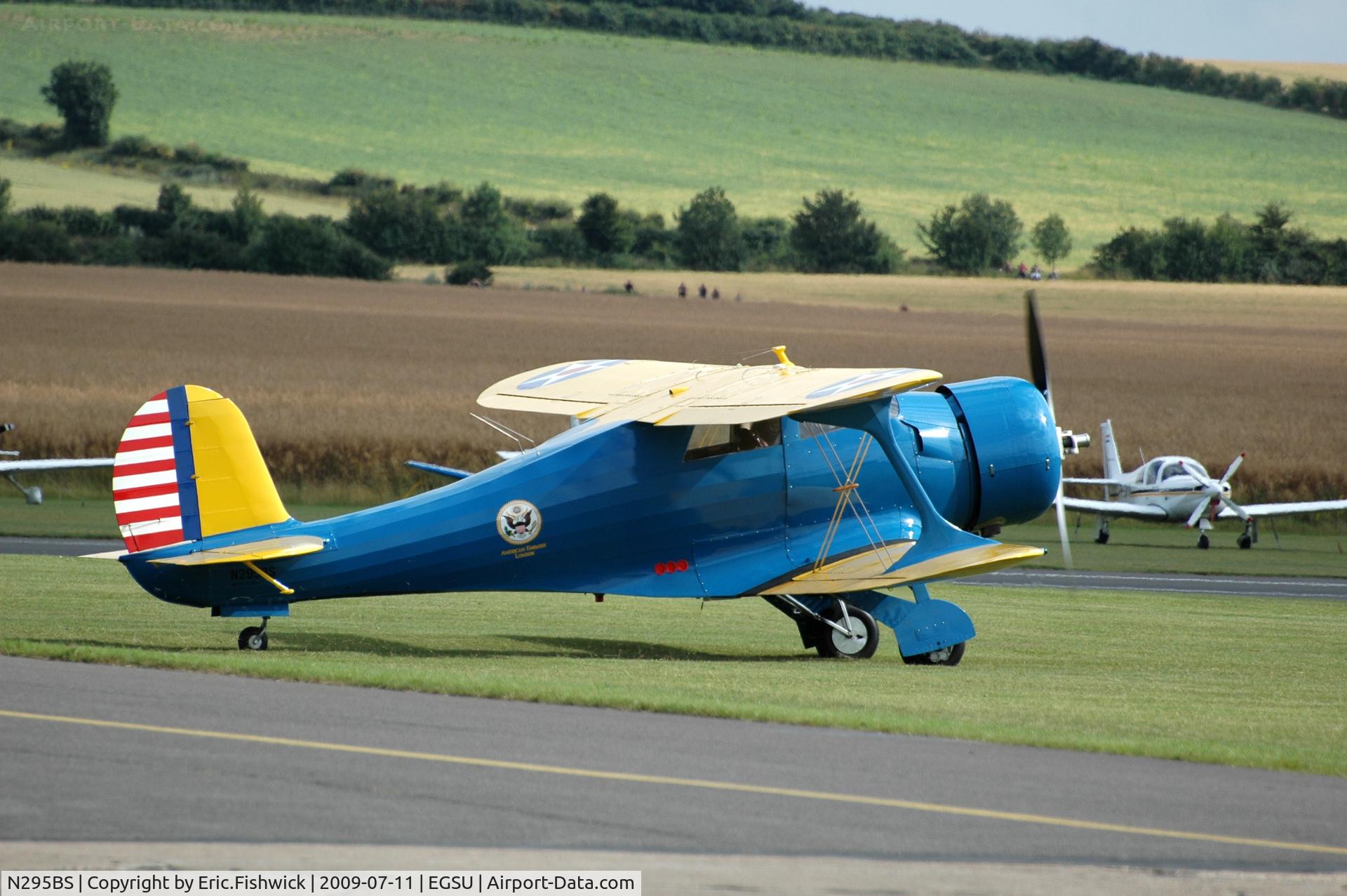 N295BS, 1939 Beech YC-43A Staggerwing C/N 295, 2. N295BS at Duxford Flying Legends Air Show July 09