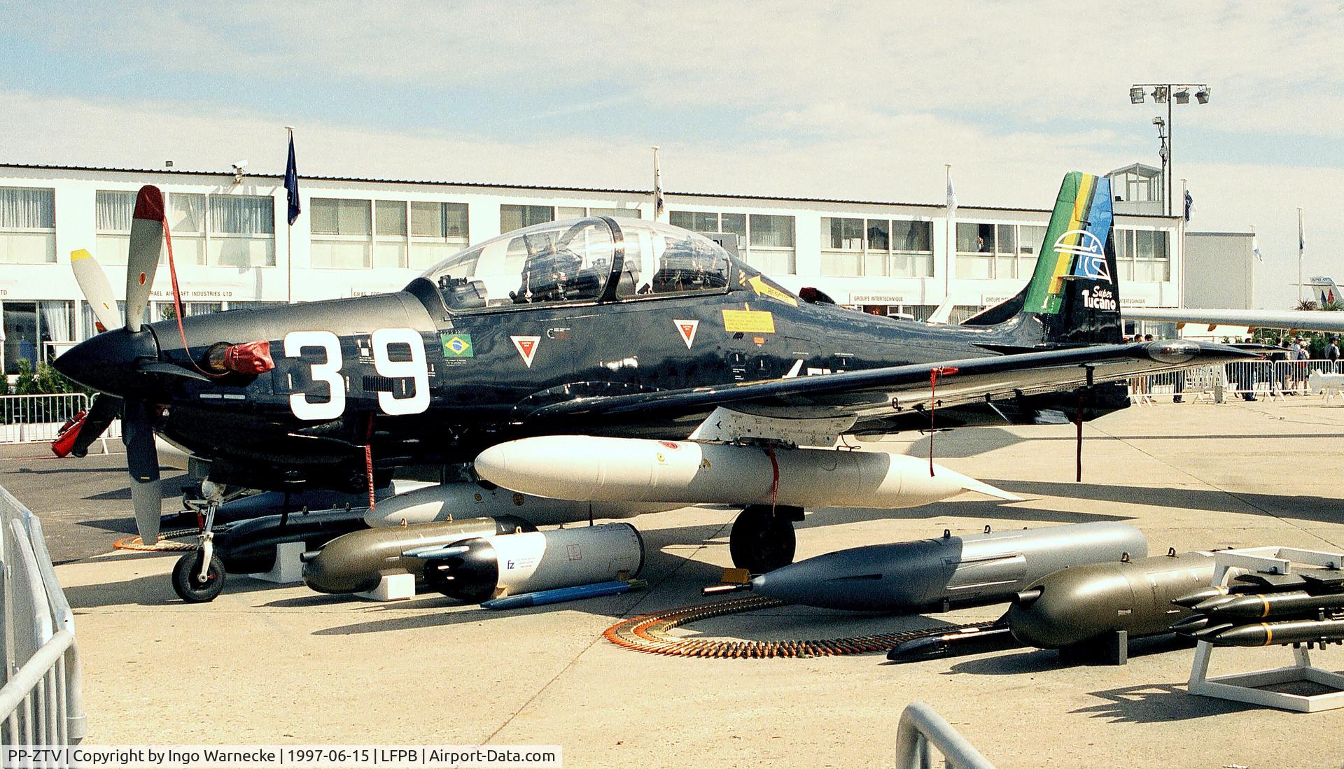 PP-ZTV, Embraer A-29B Super Tucano (EMB-314) C/N 31400801, EMBRAER EMB-314 Super Tucano at the Aerosalon Paris 1997