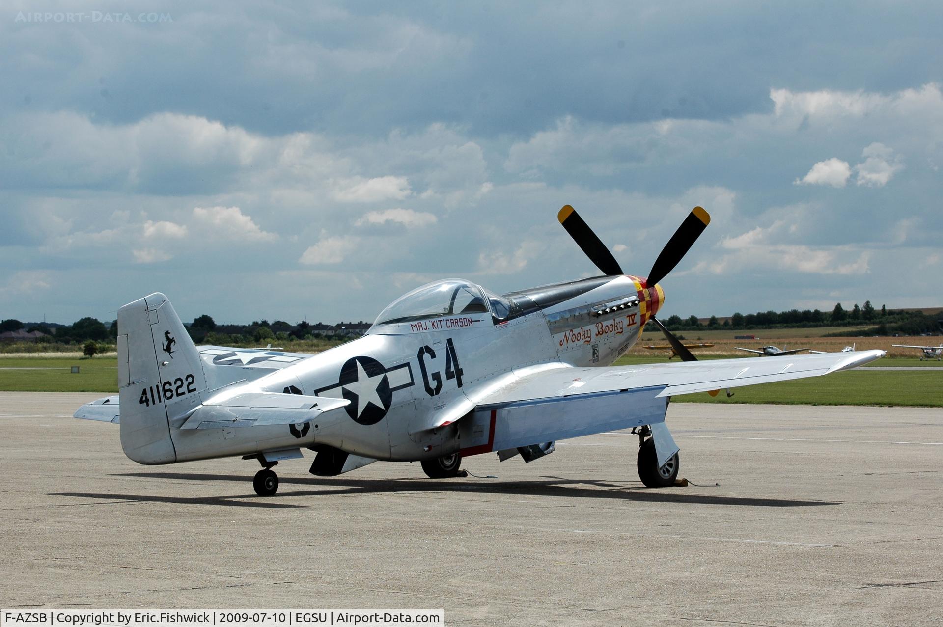 F-AZSB, 1944 North American P-51D Mustang C/N 122-40967, 2. F-AZSB at Duxford Flying Legends Air Show July 09