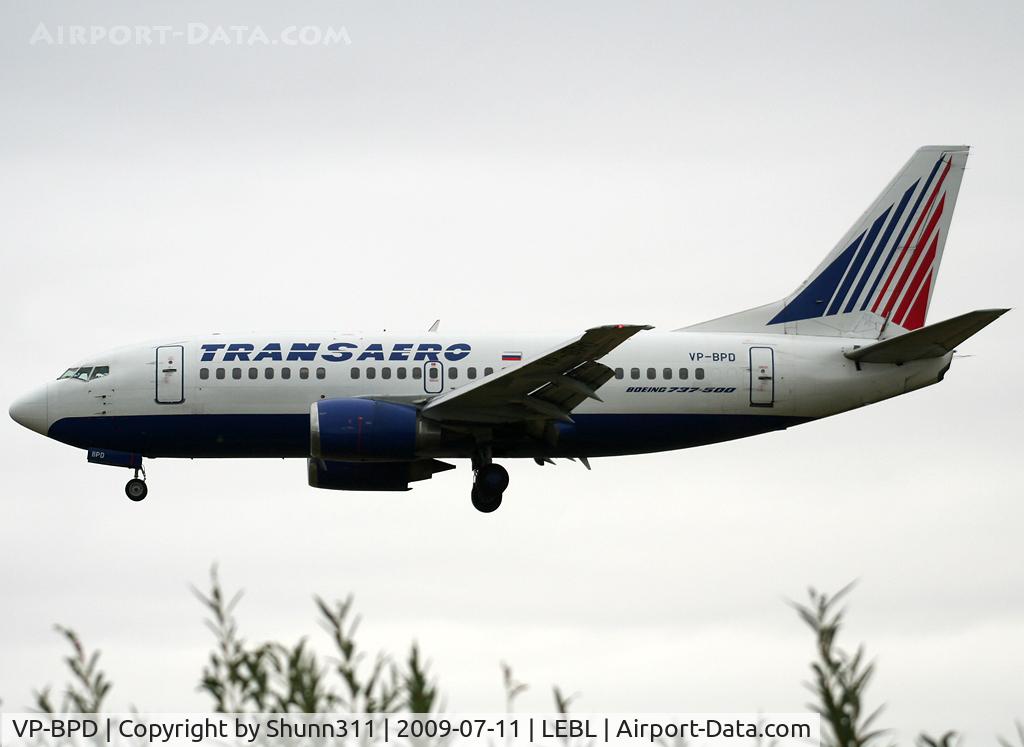 VP-BPD, 1991 Boeing 737-5K5 C/N 25062, Landing rwy 25R in emergency with a ill baby on board...