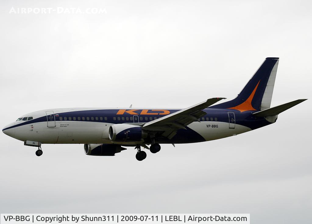 VP-BBG, 1986 Boeing 737-306 C/N 23543, Landing rwy 25R