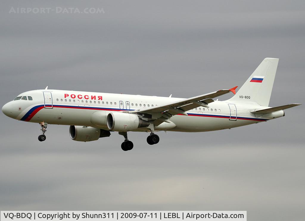 VQ-BDQ, 2002 Airbus A320-214 C/N 1767, Landing rwy 25R