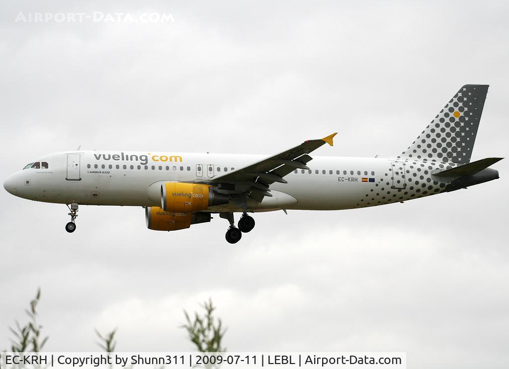 EC-KRH, 2008 Airbus A320-214 C/N 3529, Landing rwy 25R