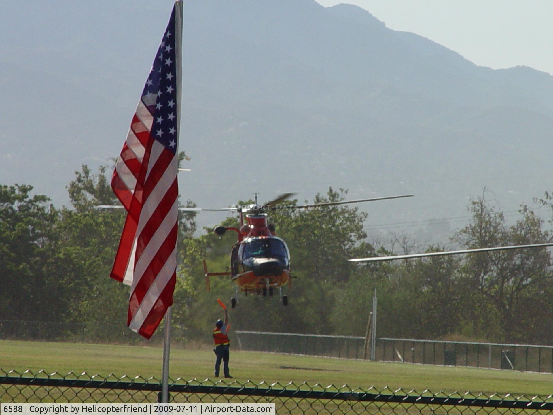 6588, Aérospatiale HH-65C Dauphin C/N 6288, USCG Aerospatiale salutes all American Service Heros