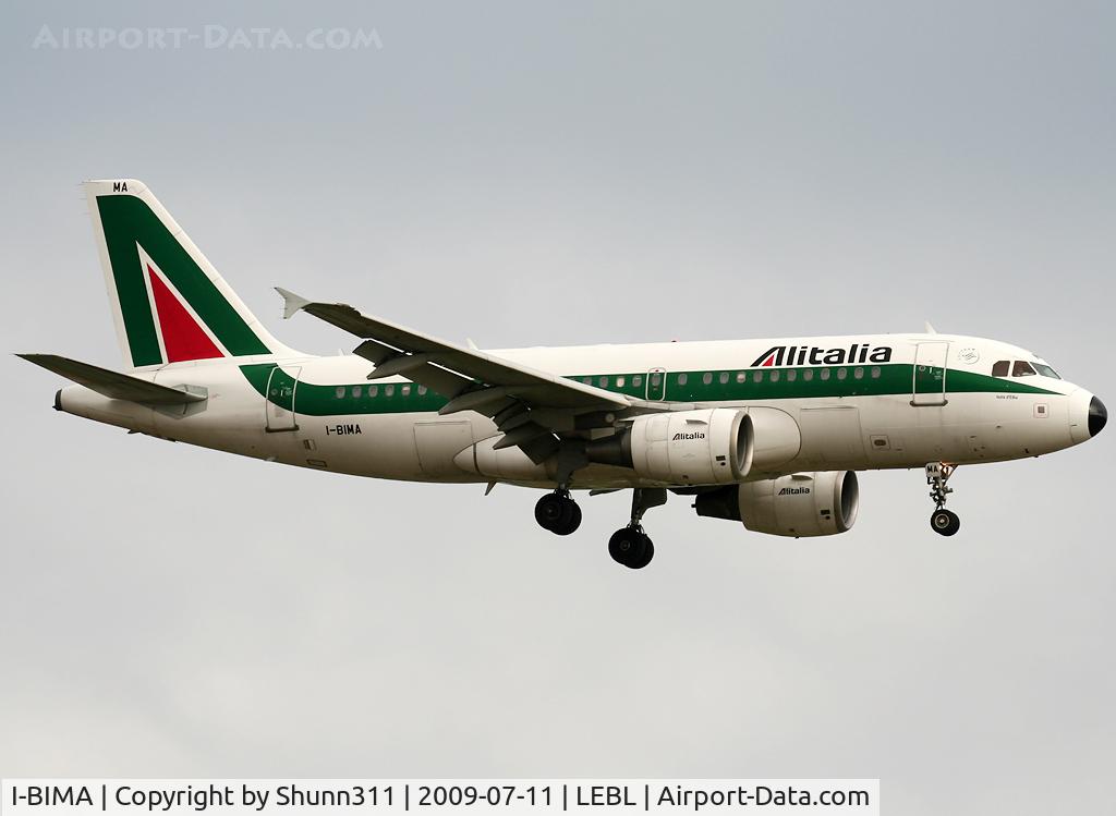 I-BIMA, 2002 Airbus A319-112 C/N 1722, Landing rwy 25R
