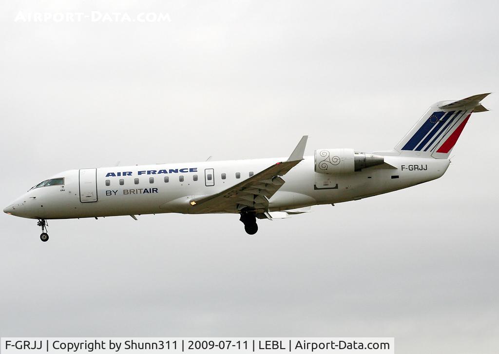 F-GRJJ, 1997 Canadair CRJ-100ER (CL-600-2B19) C/N 7190, Landing rwy 25R