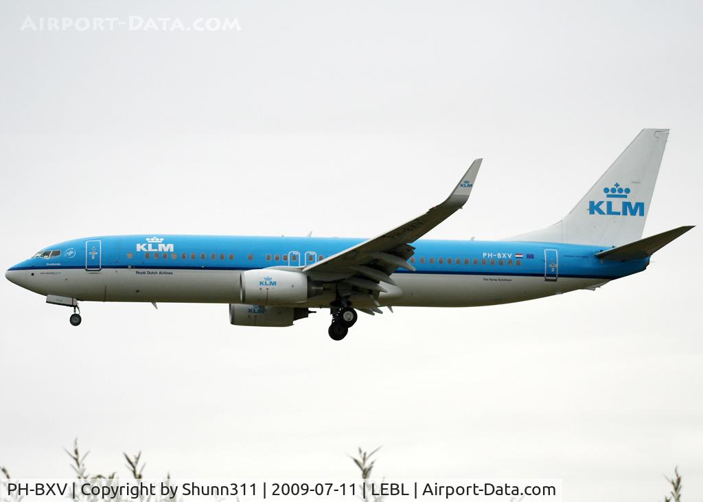 PH-BXV, 2007 Boeing 737-8K2 C/N 30370, Landing rwy 25R
