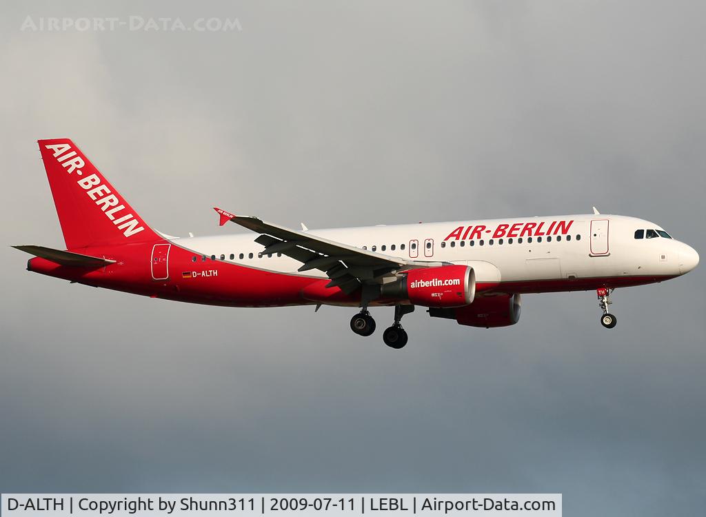 D-ALTH, 2002 Airbus A320-214 C/N 1797, Landing rwy 25R