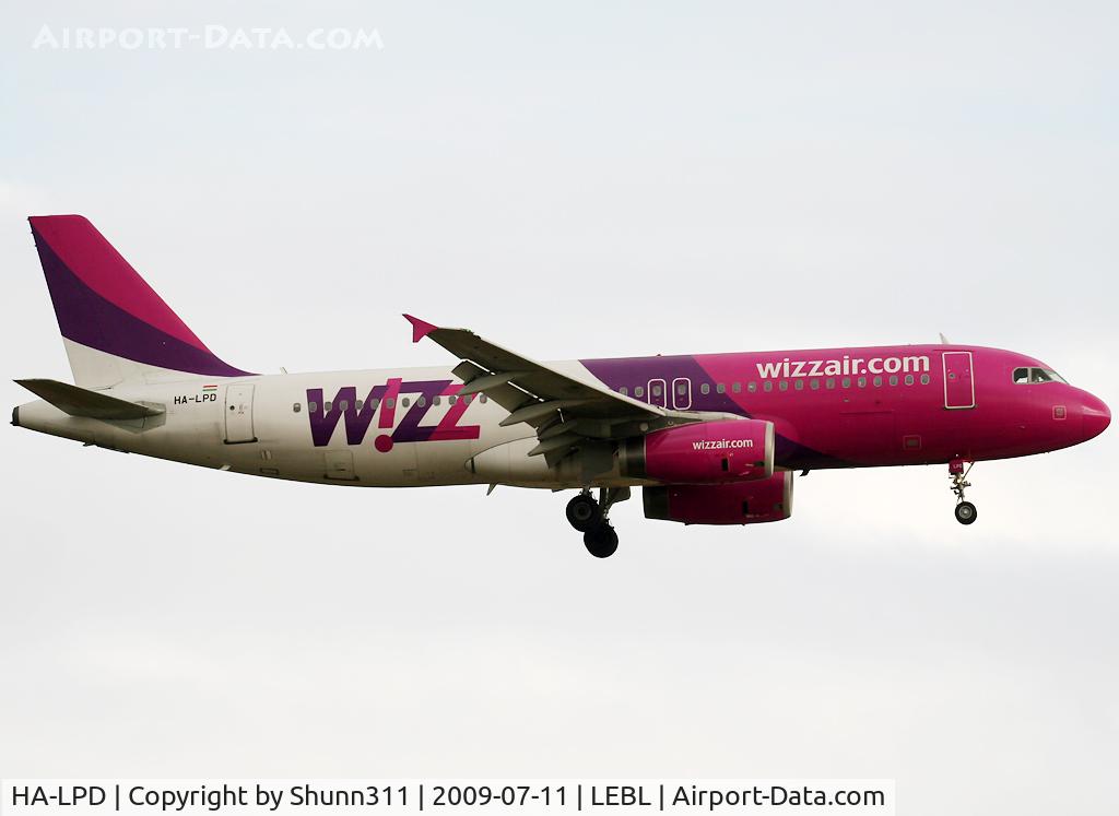 HA-LPD, 2002 Airbus A320-233 C/N 1902, Landing rwy 25R