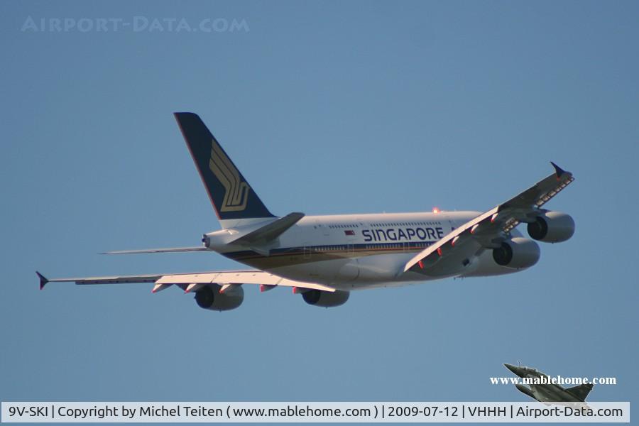 9V-SKI, 2009 Airbus A380-841 C/N 034, SQ861 from Singapore Airlines bound to Singapore