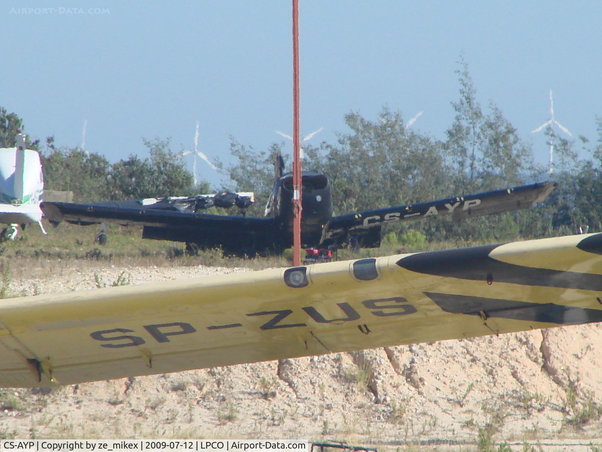 CS-AYP, Socata MS-892A Commodore 150 C/N 11425, A plane that probably will never fly again, a socata rallye, at coimbra,Portugal