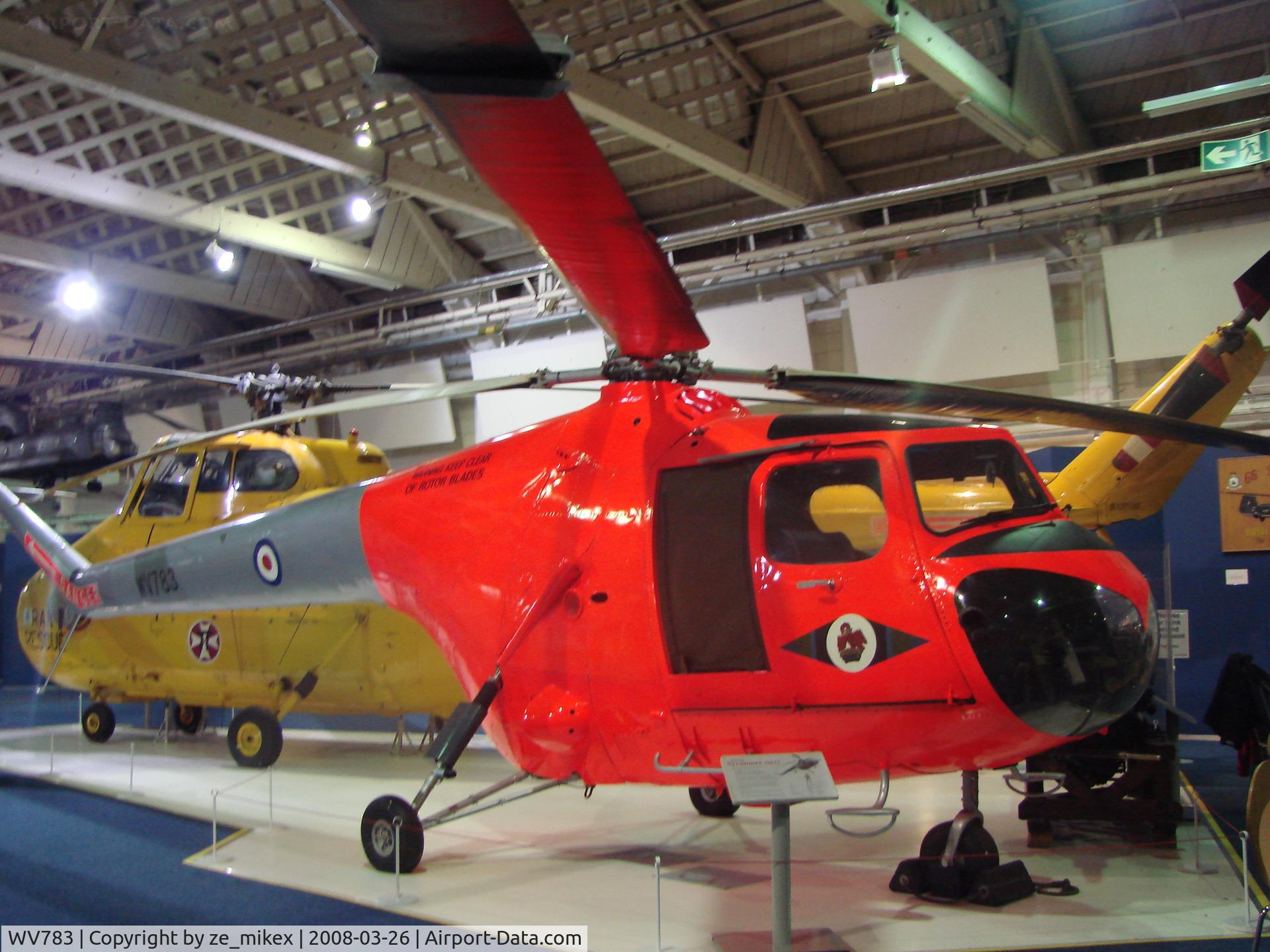WV783, 1950 Bristol 171 Sycamore HR.12 C/N 12900, Raf museum