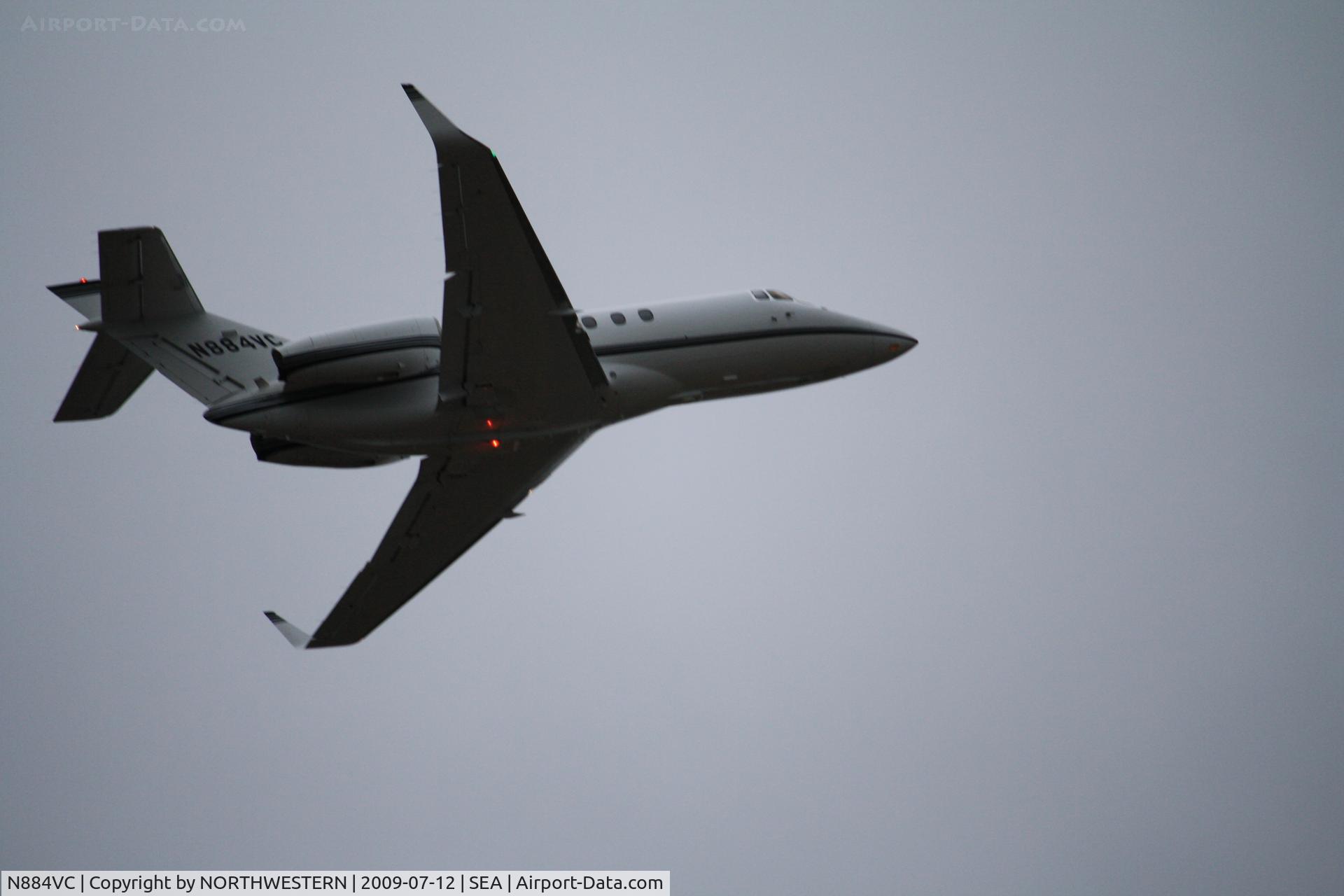 N884VC, 2002 Raytheon Hawker 800XP C/N 258584, SEATTLE-RICE LAKE