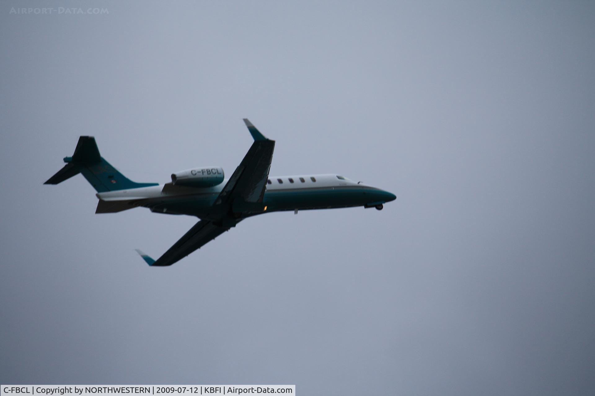 C-FBCL, 2005 Learjet 45 C/N 288, SEATTLE-VANCOUVER