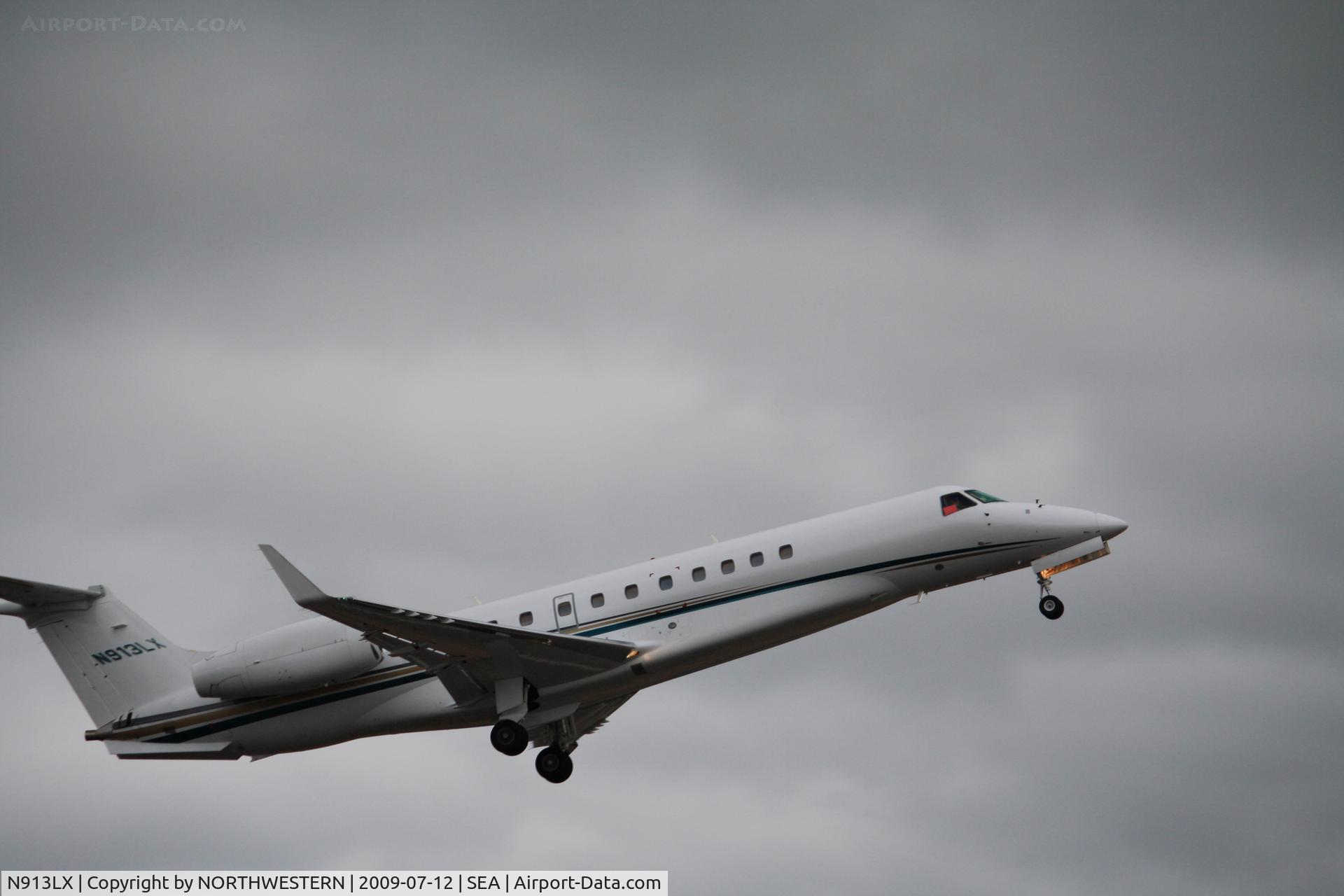 N913LX, 2007 Embraer EMB-135BJ Legacy C/N 14501007, SEATTLE-ST LOUIS