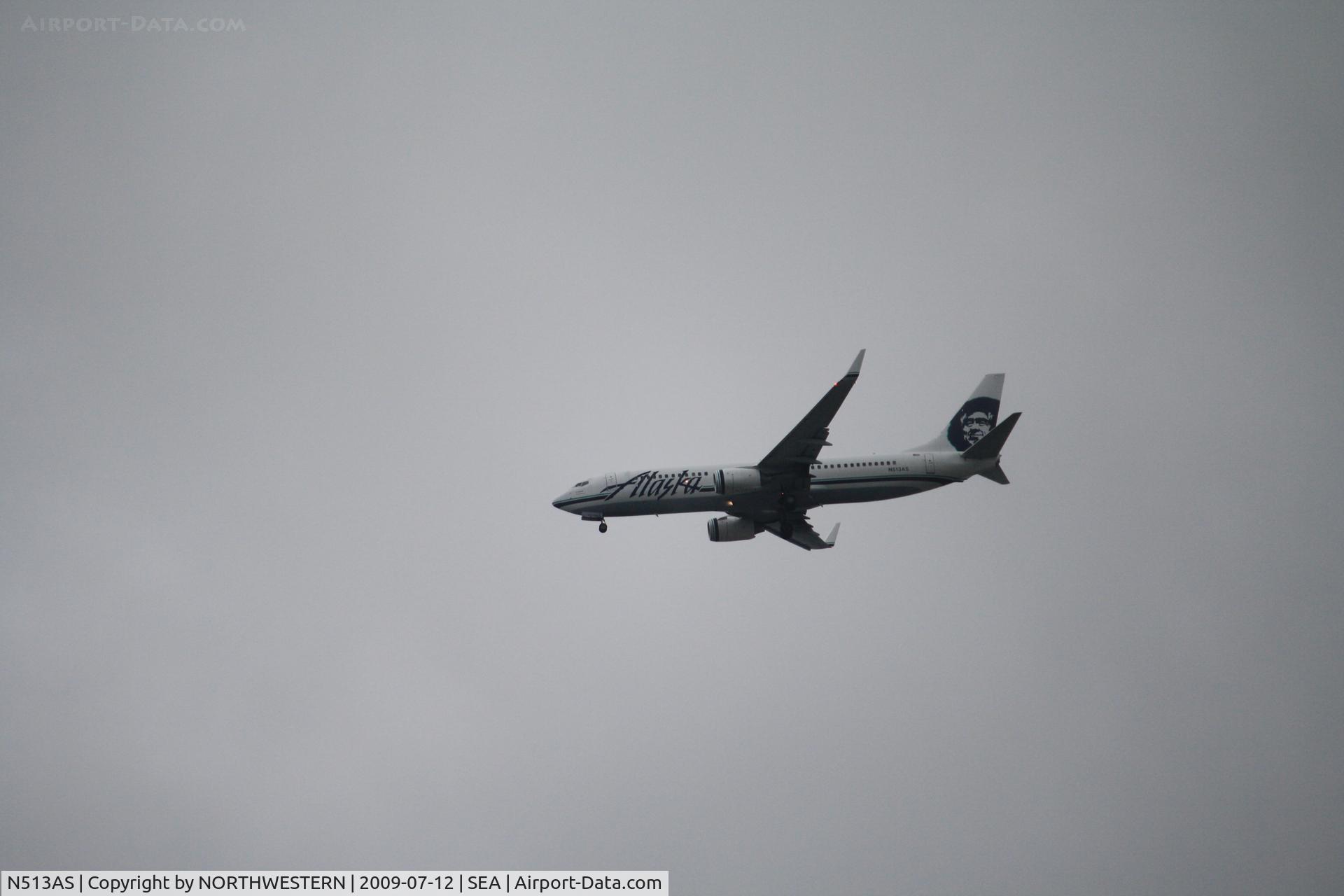 N513AS, 2008 Boeing 737-890 C/N 35192, PUERTO VALLARTA-SEATTLE