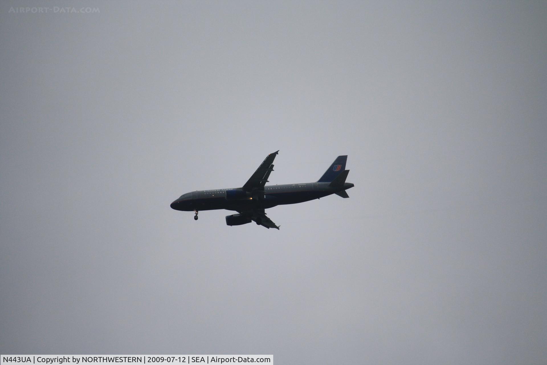 N443UA, 1998 Airbus A320-232 C/N 820, BALTIMORE-SEATTLE