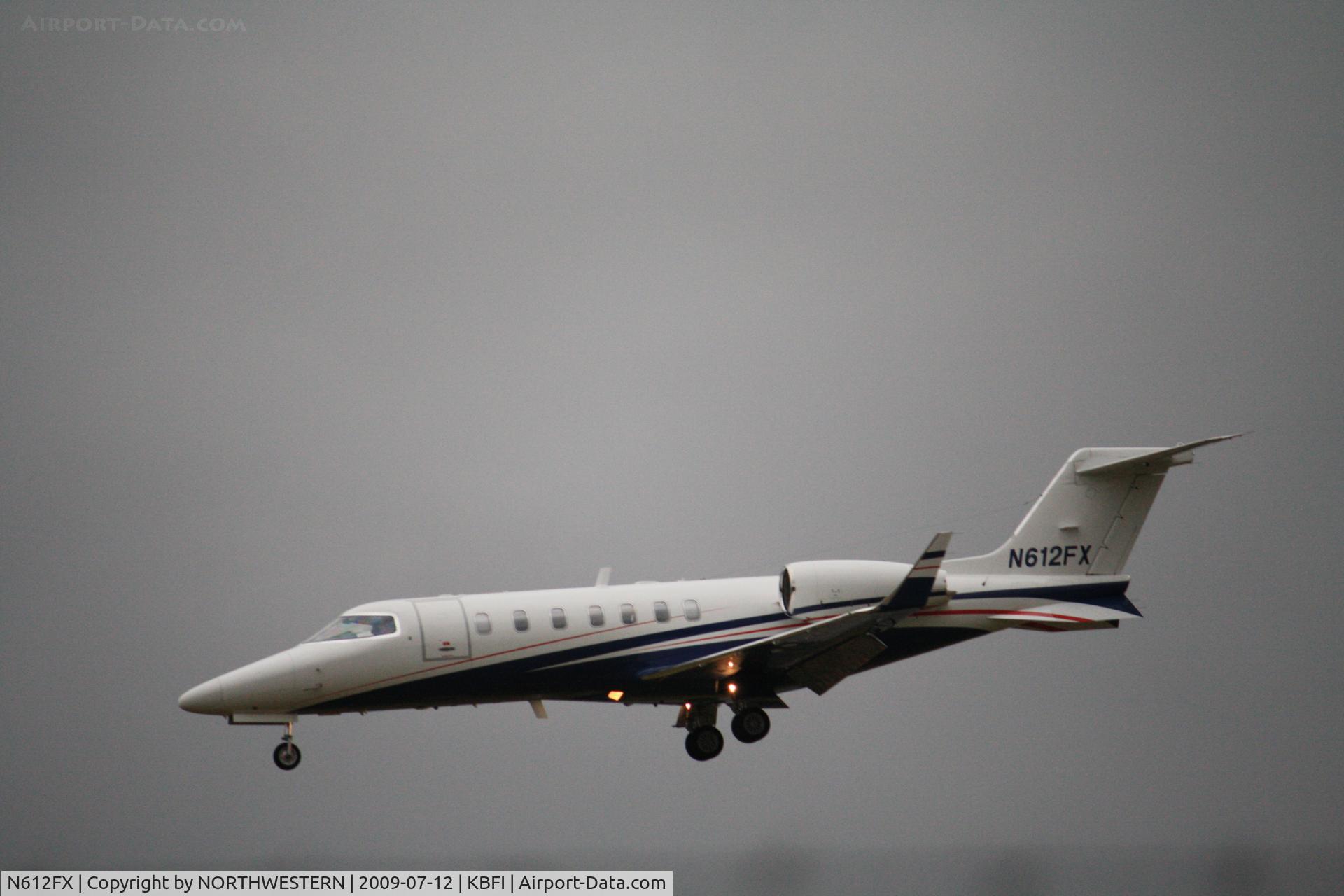 N612FX, 2005 Learjet 45 C/N 2039, RCKY MOUNT-SEATTLE