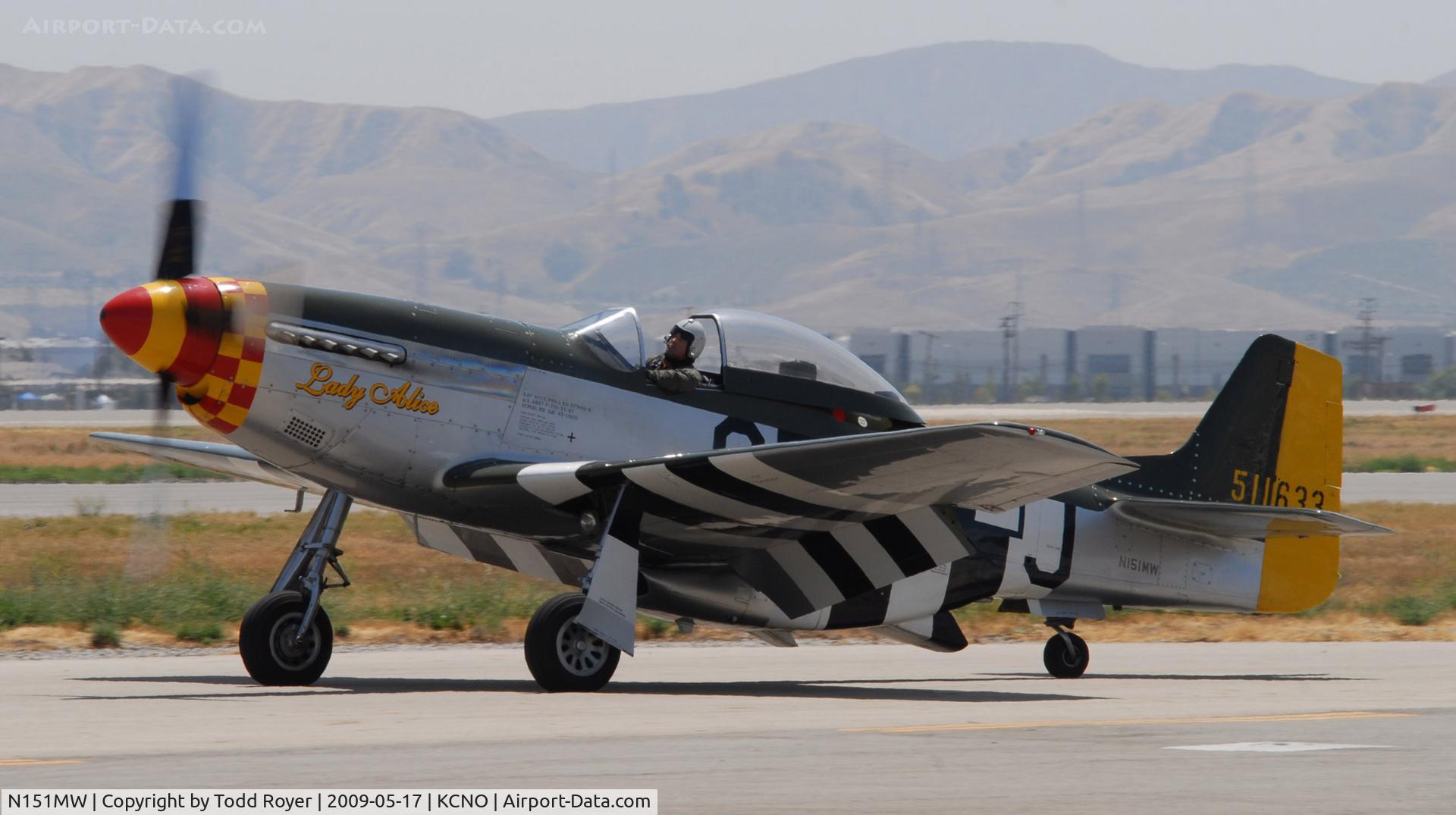 N151MW, 1945 North American P-51D Mustang C/N 124-48386, Chino Airshow 2009