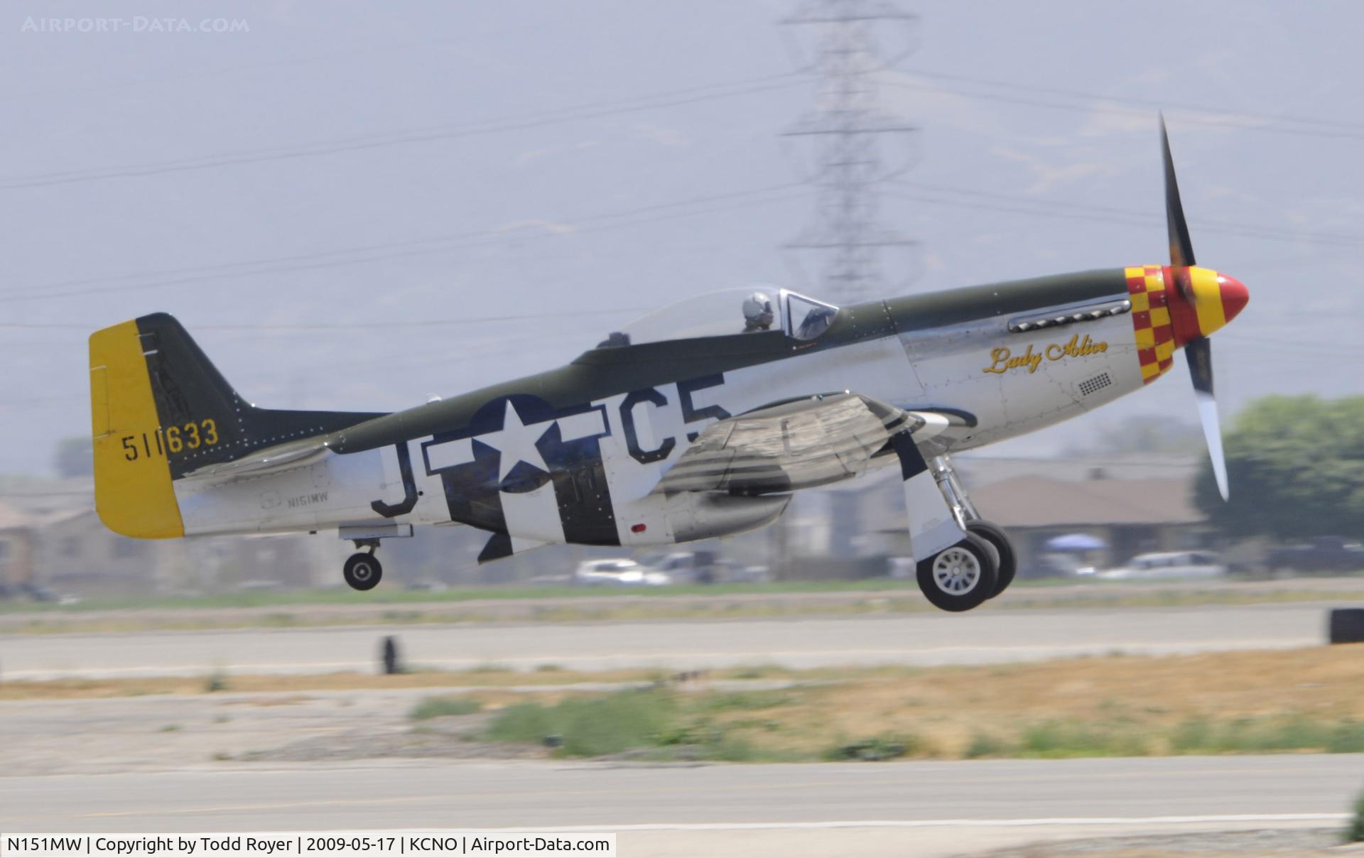 N151MW, 1945 North American P-51D Mustang C/N 124-48386, Chino Airshow 2009