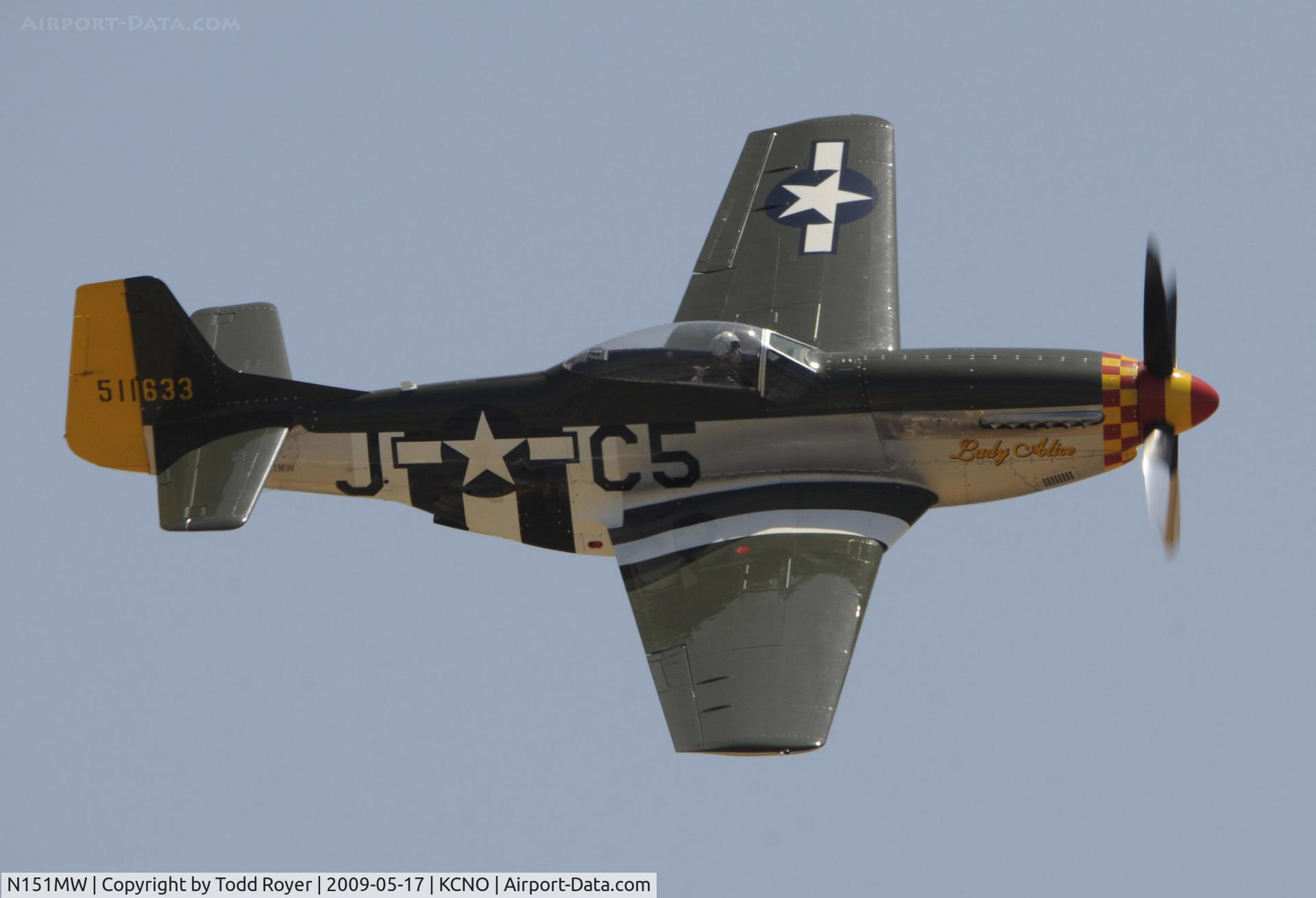 N151MW, 1945 North American P-51D Mustang C/N 124-48386, Chino Airshow 2009
