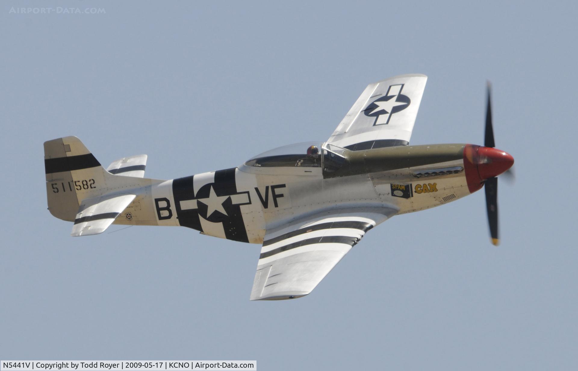 N5441V, 1961 North American F-51D Mustang C/N 45-11582, Chino Airshow 2009