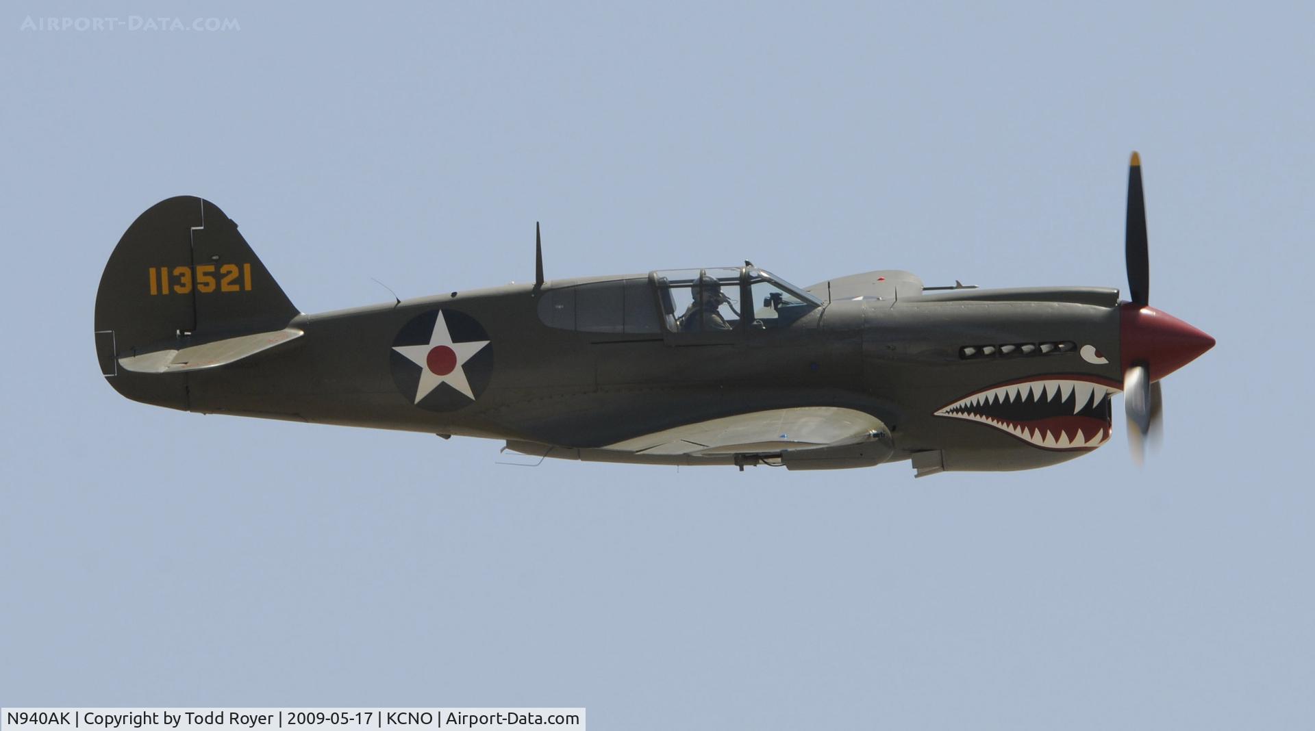 N940AK, 1941 Curtiss P-40E Warhawk C/N 15321, Chino Airshow 2009