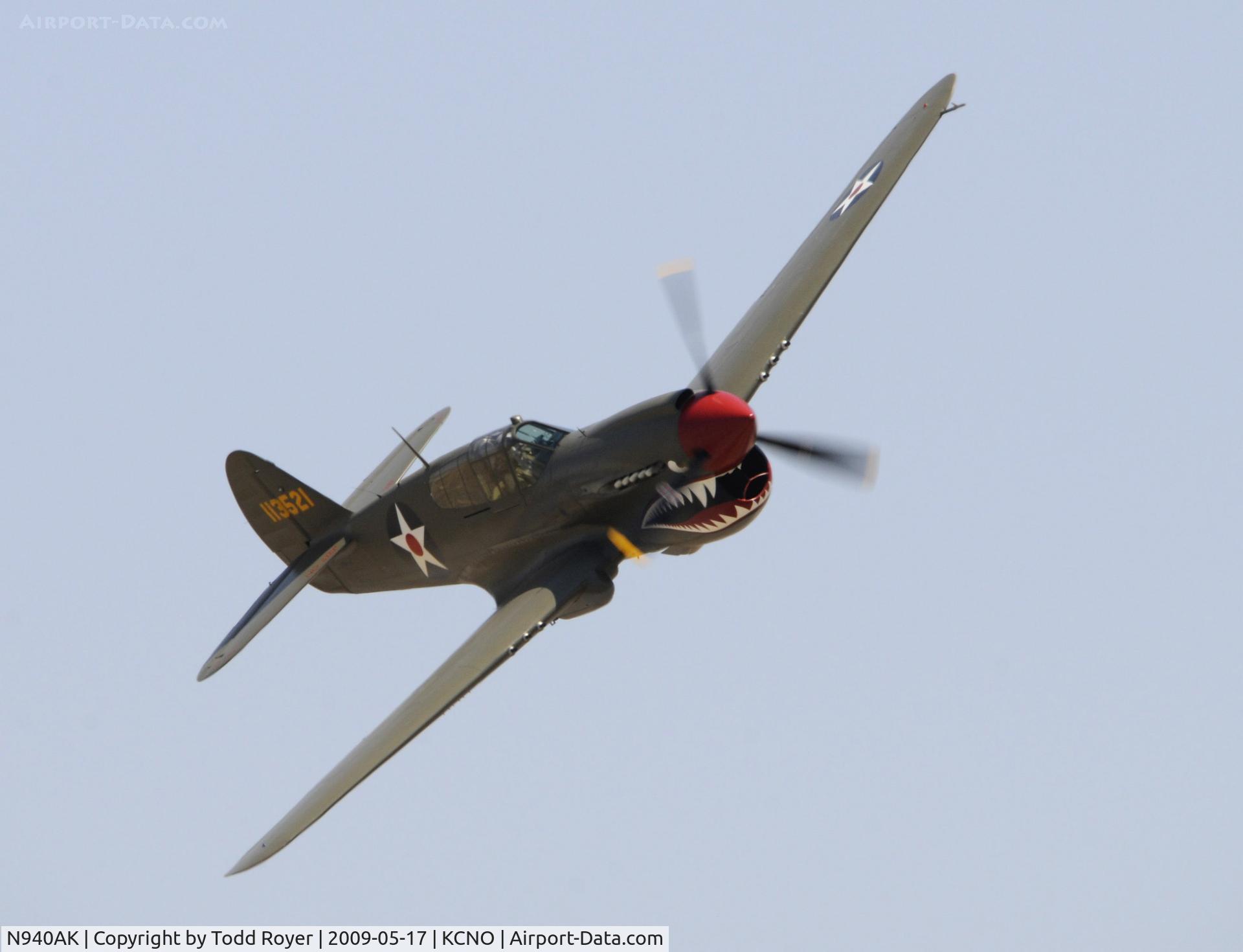 N940AK, 1941 Curtiss P-40E Warhawk C/N 15321, Chino Airshow 2009