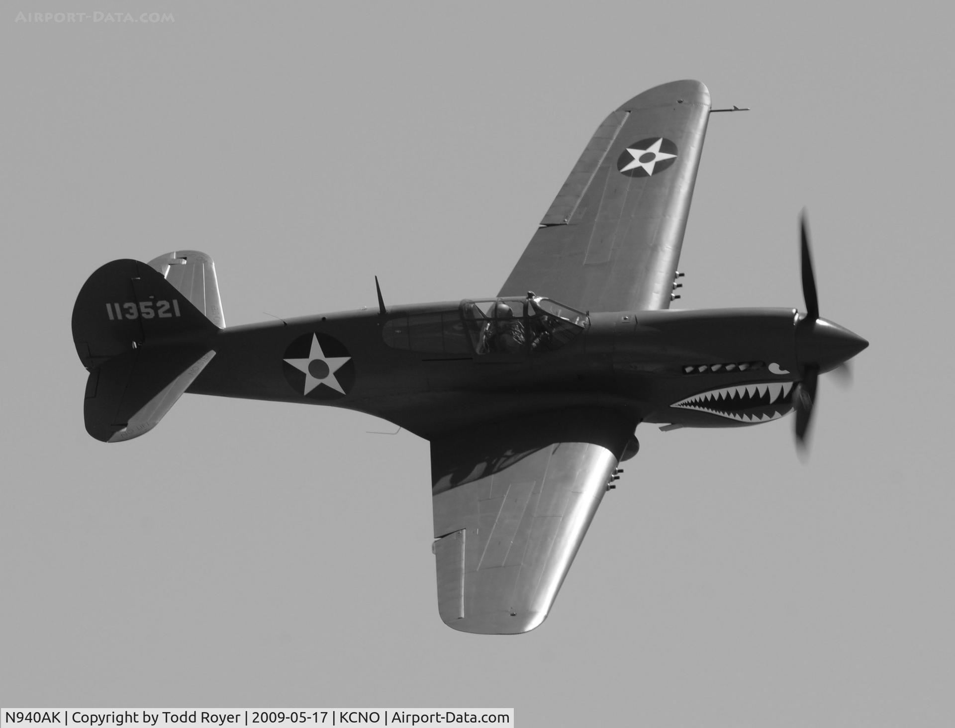 N940AK, 1941 Curtiss P-40E Warhawk C/N 15321, Chino Airshow 2009