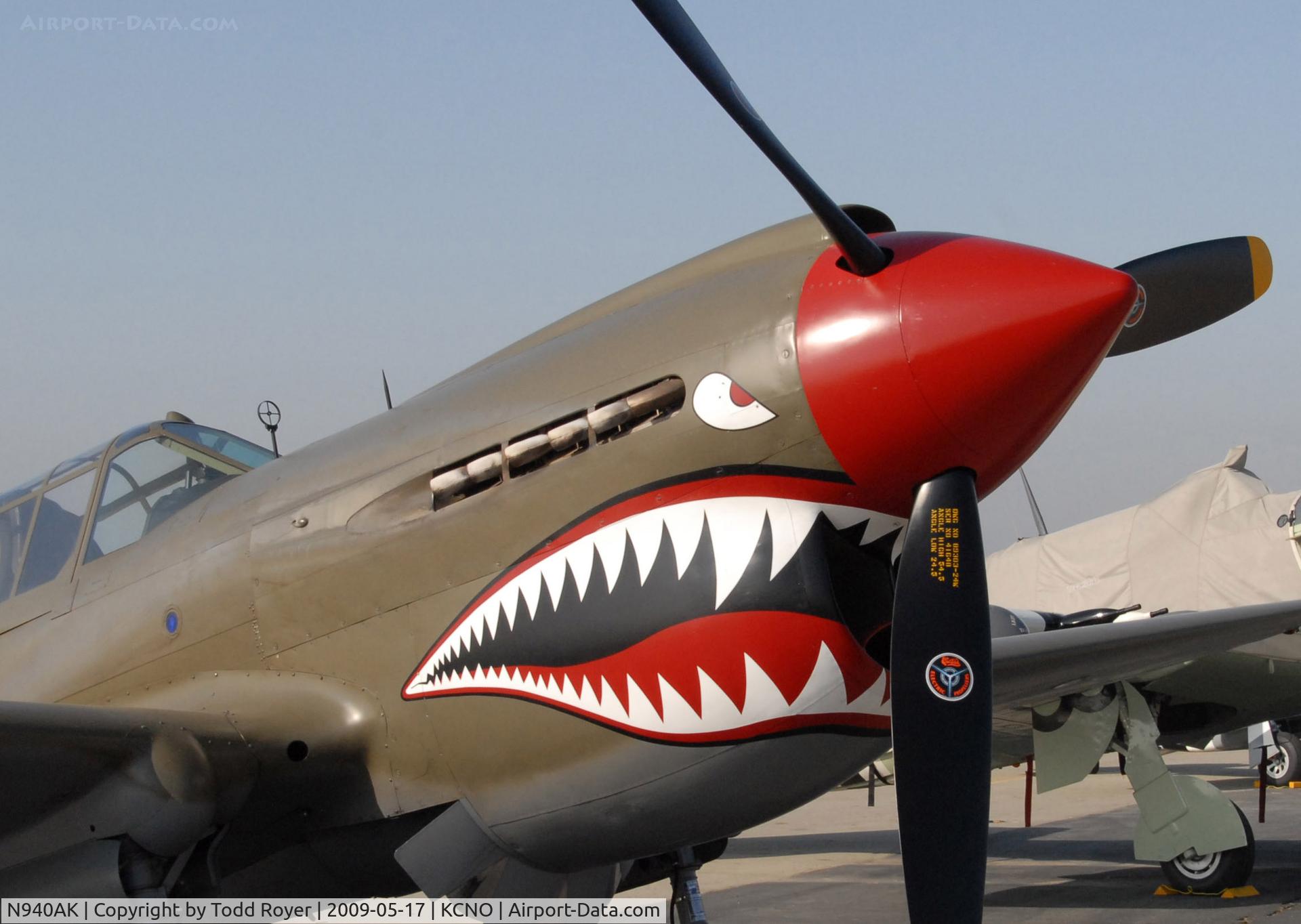 N940AK, 1941 Curtiss P-40E Warhawk C/N 15321, Chino Airshow 2009