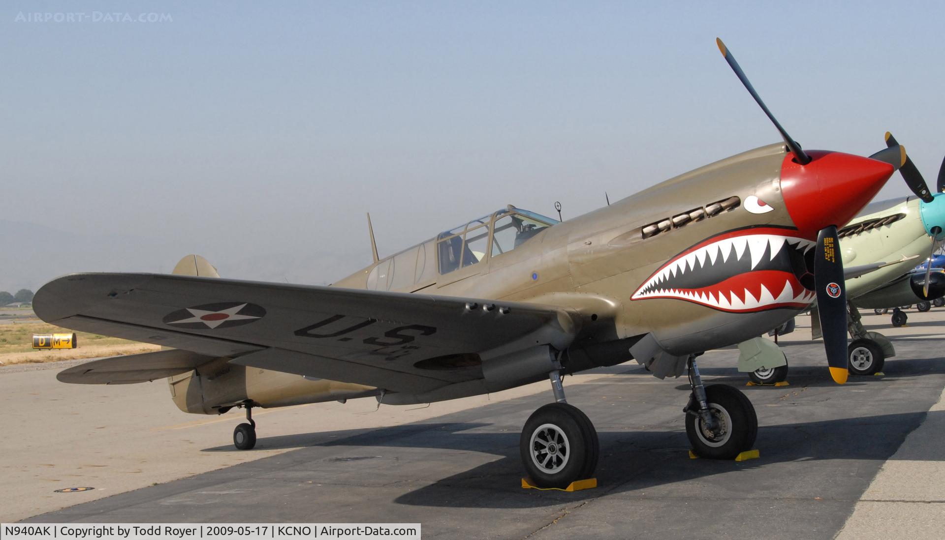 N940AK, 1941 Curtiss P-40E Warhawk C/N 15321, Chino Airshow 2009