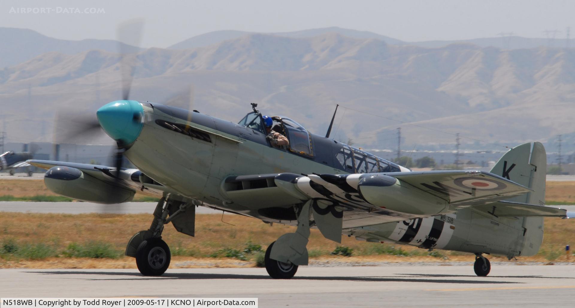 N518WB, 1950 Fairey Firefly AS.6 C/N F.8646, Chino Airshow 2009