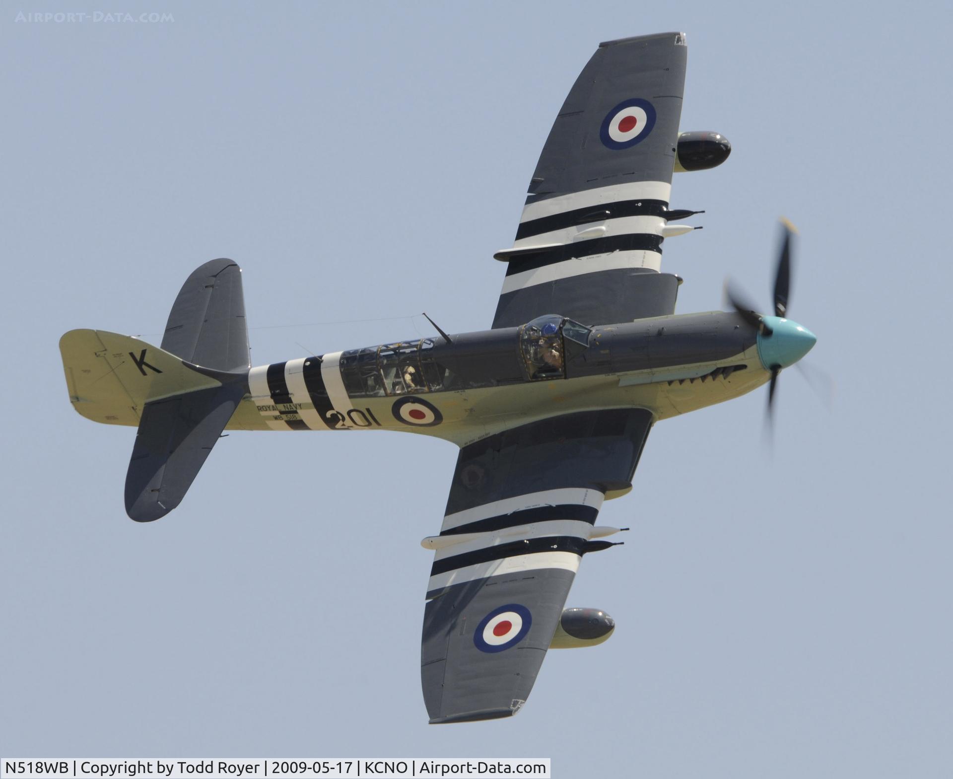N518WB, 1950 Fairey Firefly AS.6 C/N F.8646, Chino Airshow 2009
