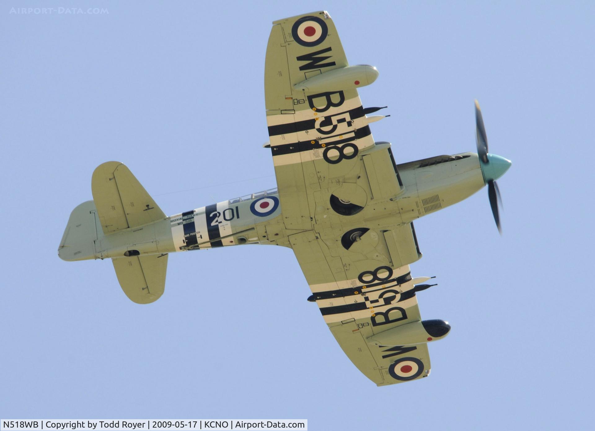 N518WB, 1950 Fairey Firefly AS.6 C/N F.8646, Chino Airshow 2009