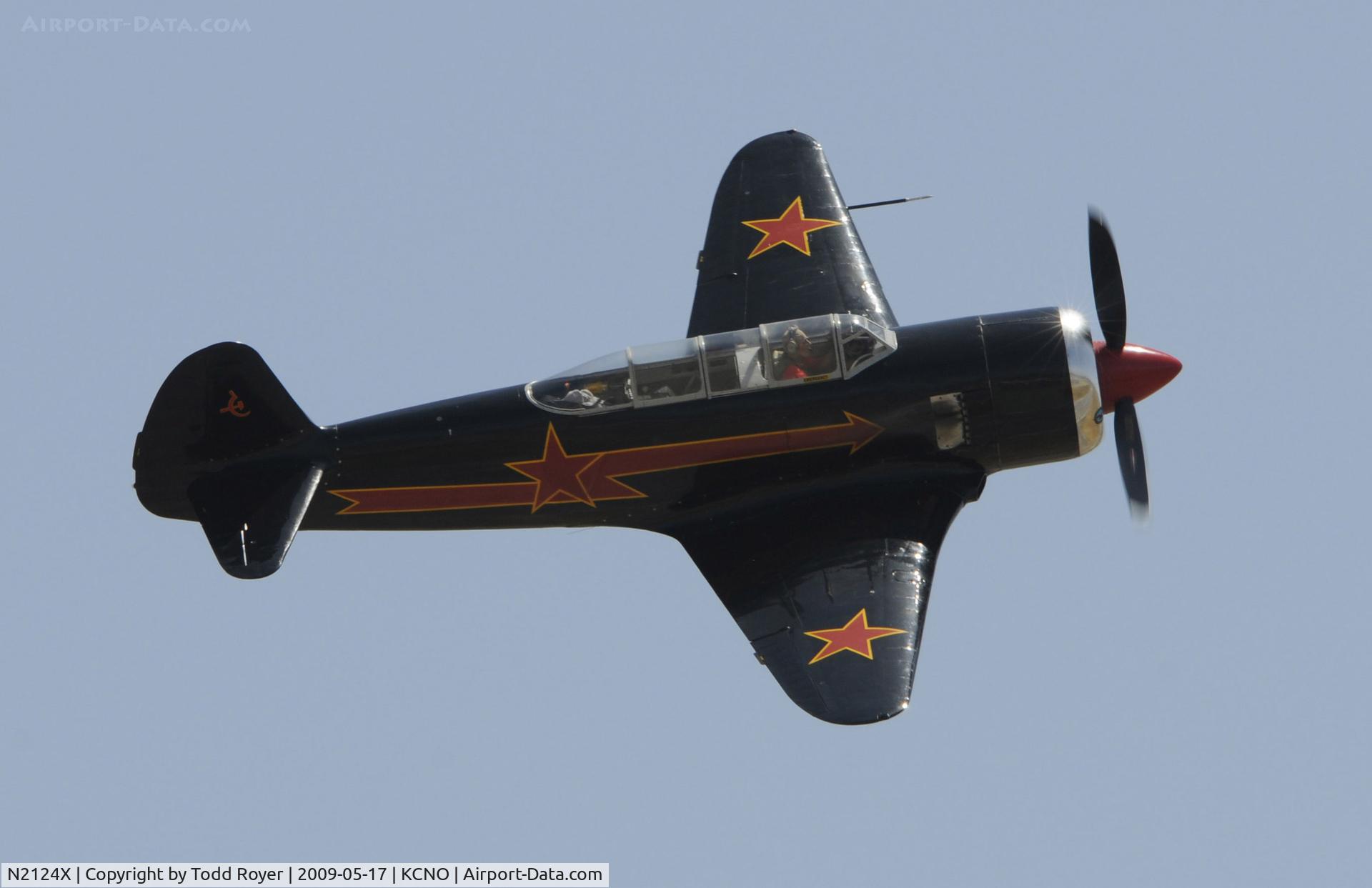N2124X, 1952 Yakovlev Yak-11 C/N 102146, Chino Airshow 2009