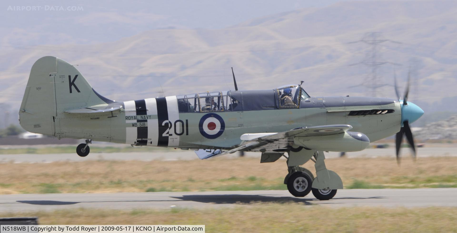 N518WB, 1950 Fairey Firefly AS.6 C/N F.8646, Chino Airshow 2009