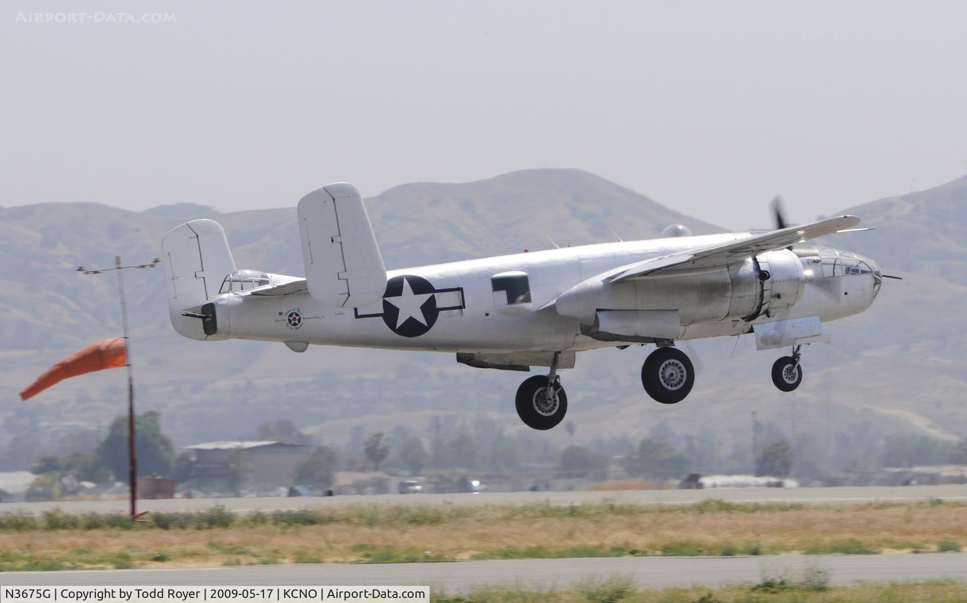 N3675G, 1944 North American B-25J Mitchell Mitchell C/N 108-33698, Chino Airshow 2009