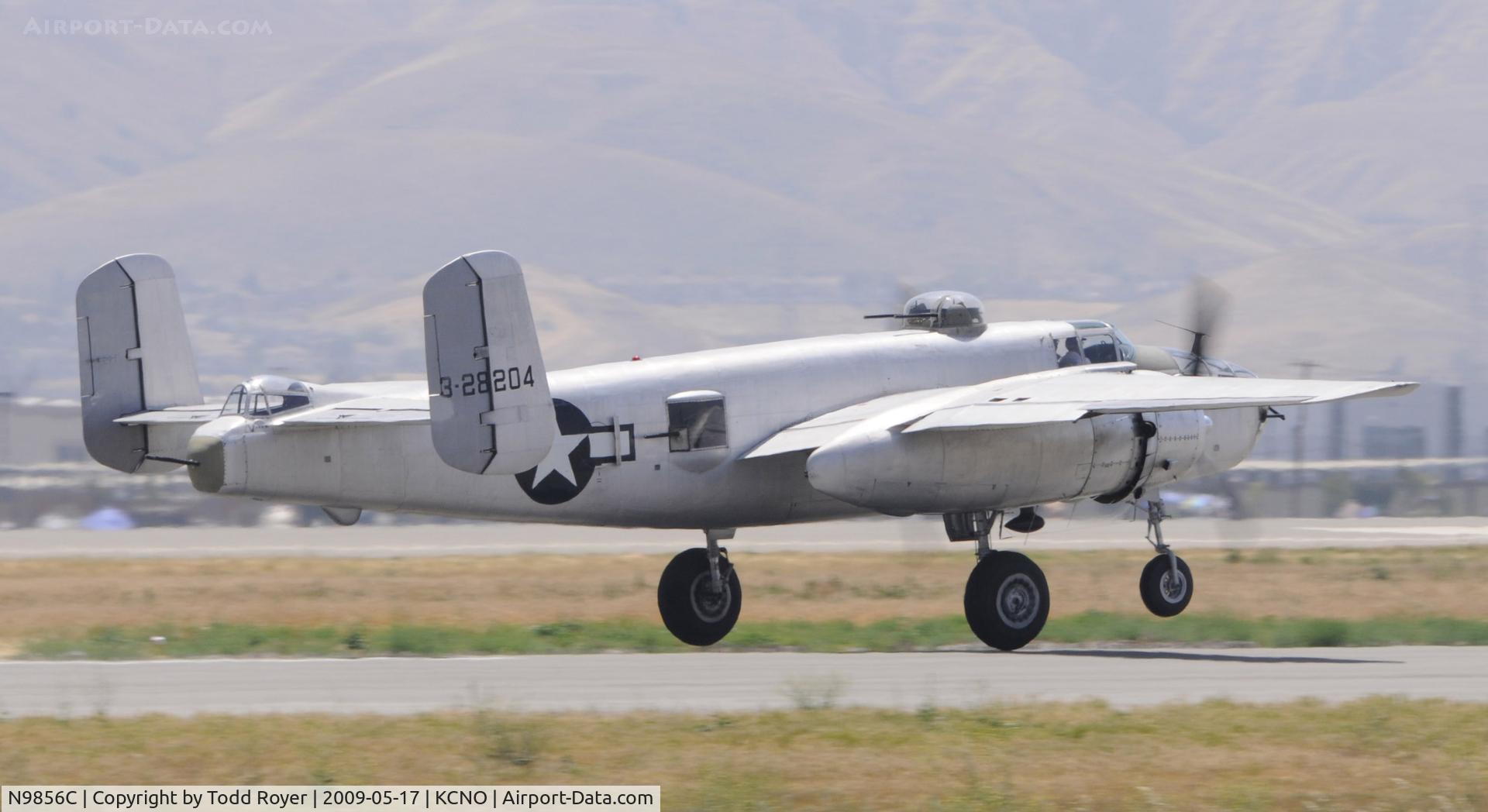 N9856C, 1943 North American TB-25N Mitchell C/N 108-35217, Chino Airshow 2009