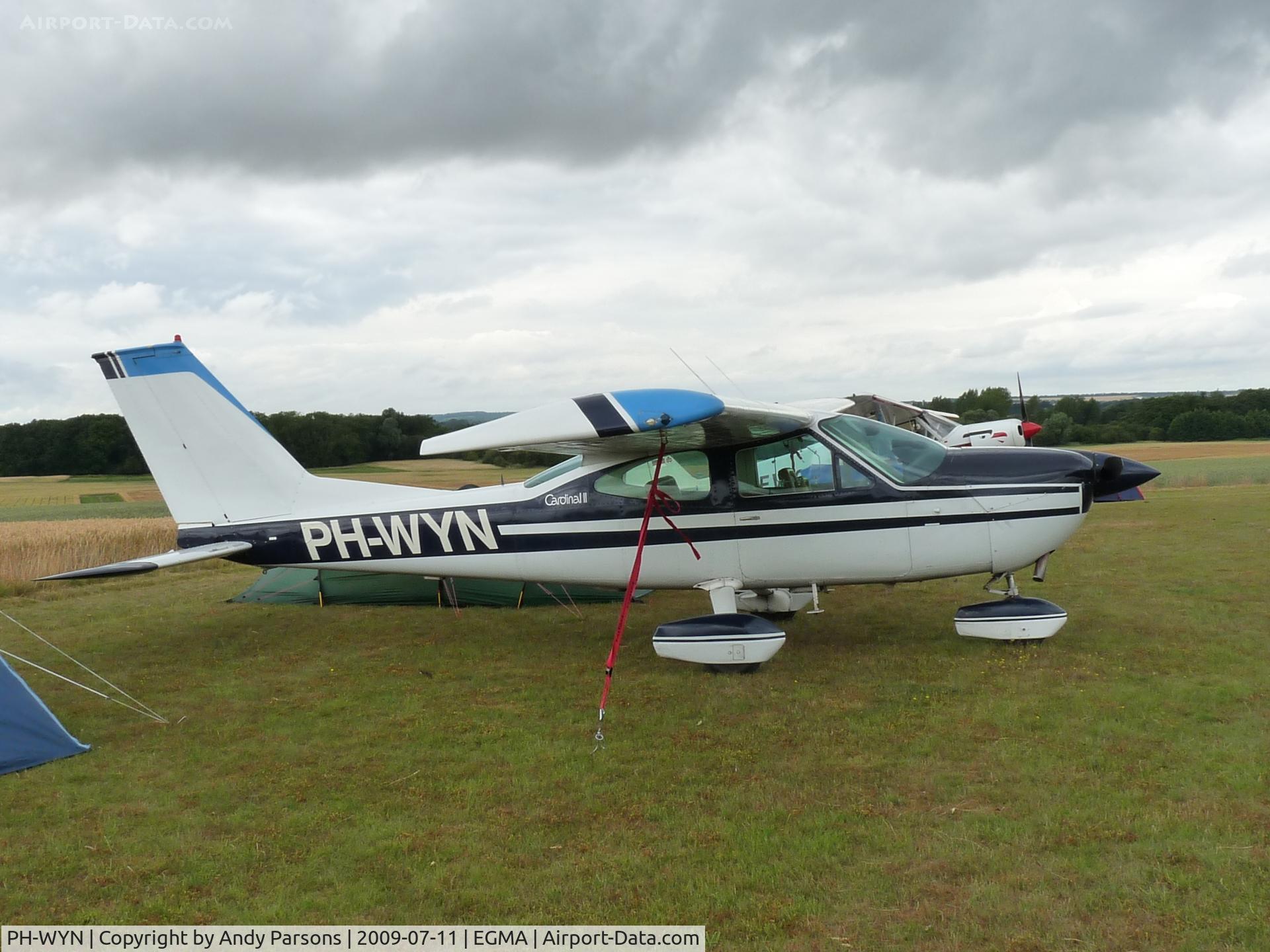 PH-WYN, Cessna 177B Cardinal C/N 17702310, At Fowlmere for Duxford Flying Legends