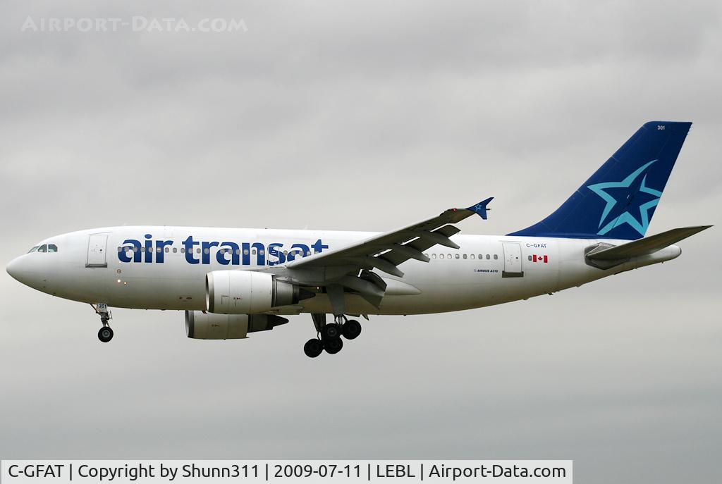 C-GFAT, 1990 Airbus A310-304 C/N 545, Landing rwy 25R