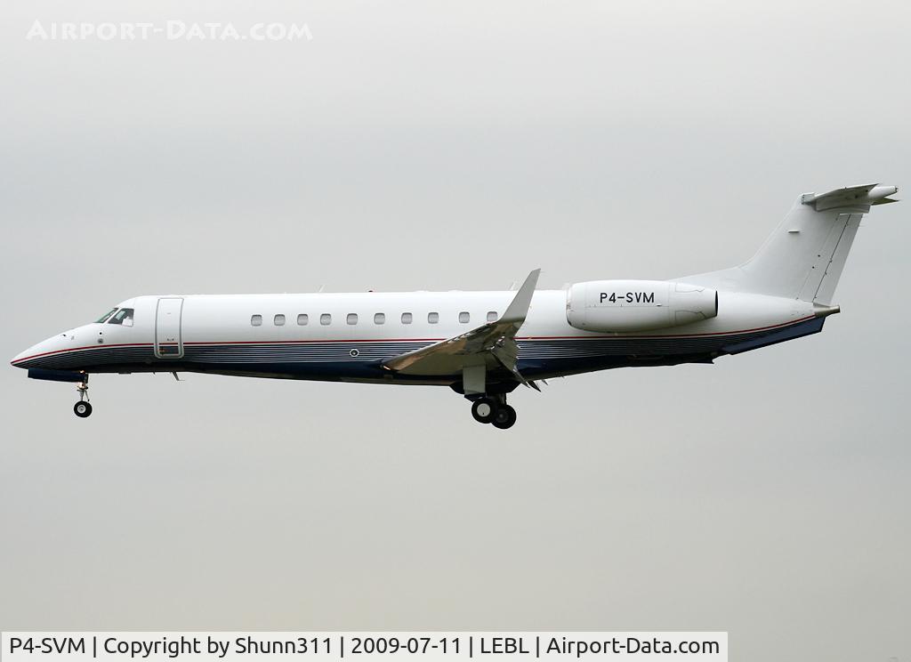 P4-SVM, 2008 Embraer EMB-135BJ Legacy C/N 14501060, Landing rwy 25R