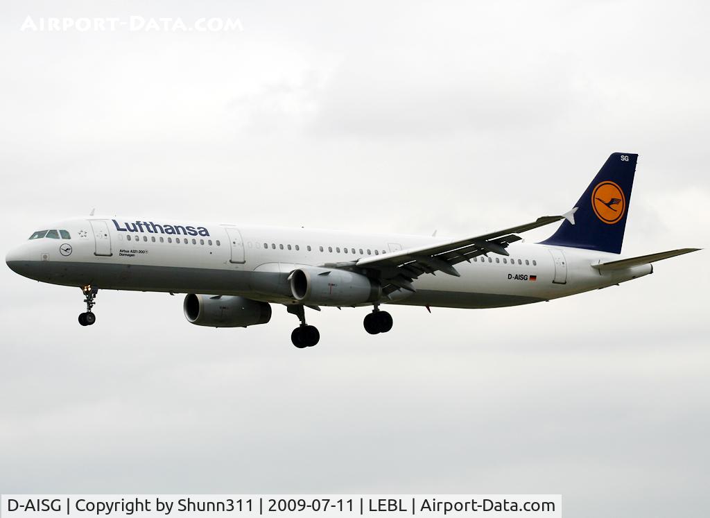 D-AISG, 2000 Airbus A321-231 C/N 1273, Landing rwy 25R