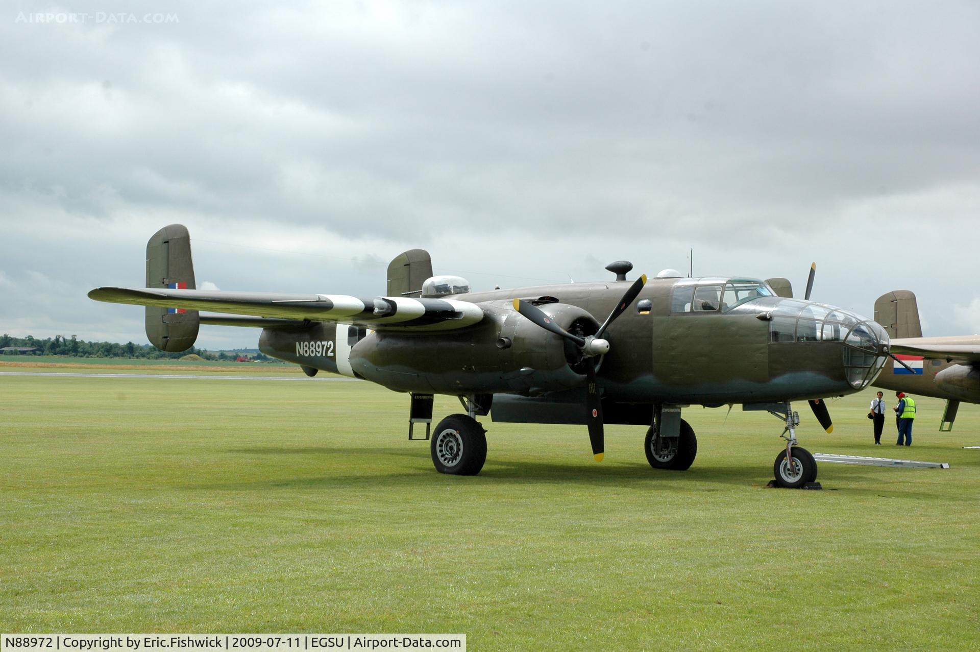 N88972, 1943 North American B-25D Mitchell C/N 100-23644, 3. B-25D-30 Mitchell at Duxford Flying Legends Air Show July 09