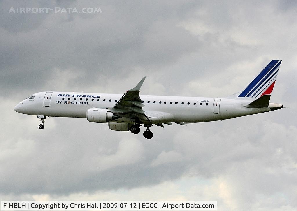 F-HBLH, 2009 Embraer 190LR (ERJ-190-100LR) C/N 19000266, Air France operated by Regional, Embraaer ERJ-190-100LR