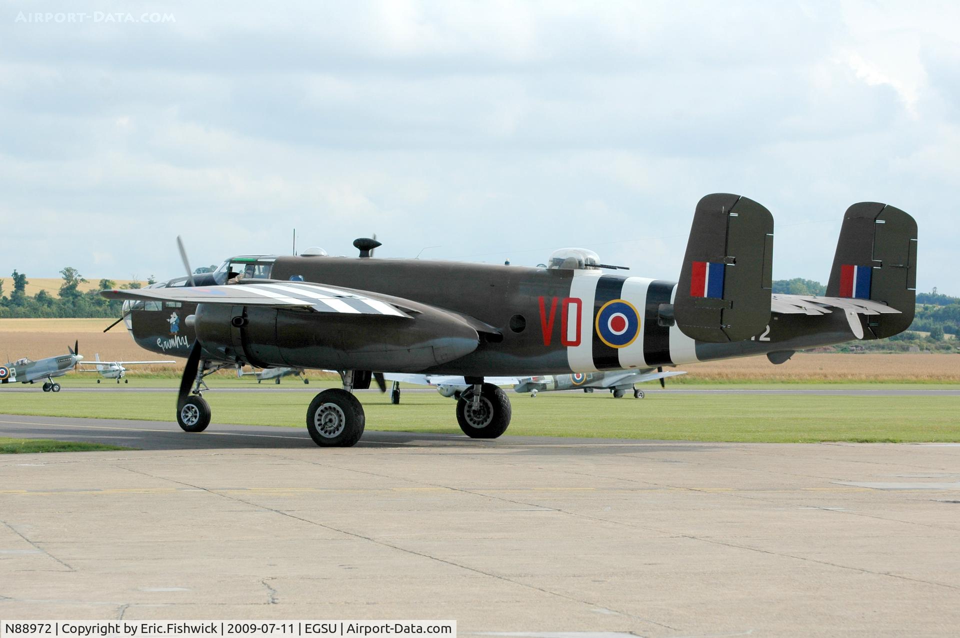 N88972, 1943 North American B-25D Mitchell C/N 100-23644, 1. B-25D-30 Mitchell at Duxford Flying Legends Air Show July 09