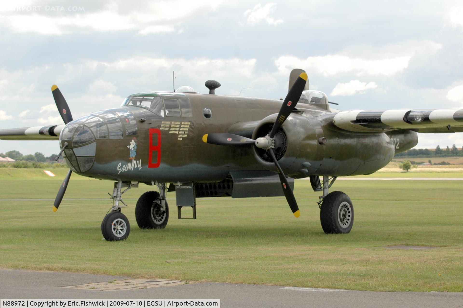 N88972, 1943 North American B-25D Mitchell C/N 100-23644, B-25D-30 Mitchell at Duxford Flying Legends Air Show July 09