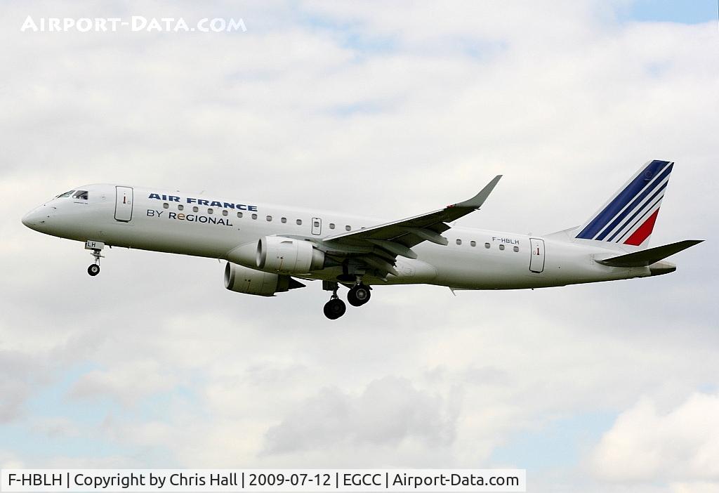 F-HBLH, 2009 Embraer 190LR (ERJ-190-100LR) C/N 19000266, Air France operated by Regional, Embraaer ERJ-190-100LR