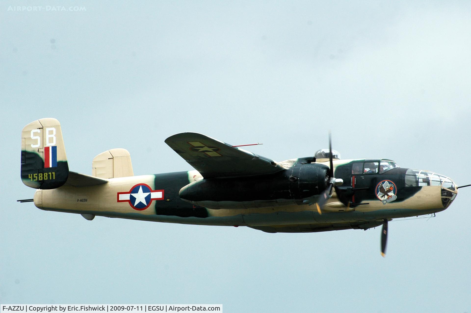 F-AZZU, 1945 North American B-25J Mitchell Mitchell C/N 108-47562, 42. B-25J-35 Mitchell at Duxford Flying Legends Air Show July 09