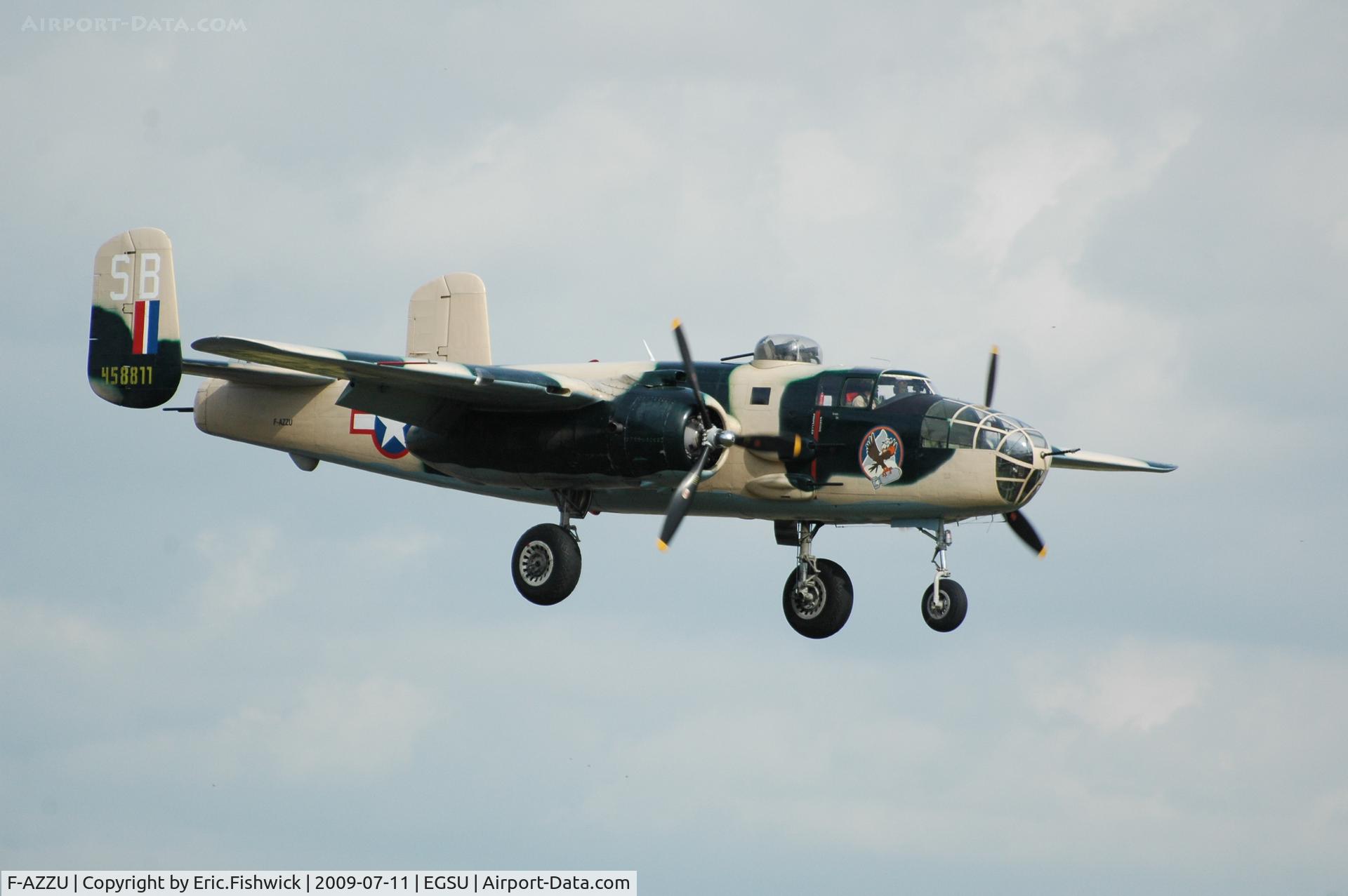 F-AZZU, 1945 North American B-25J Mitchell Mitchell C/N 108-47562, 43. B-25J-35 Mitchell at Duxford Flying Legends Air Show July 09