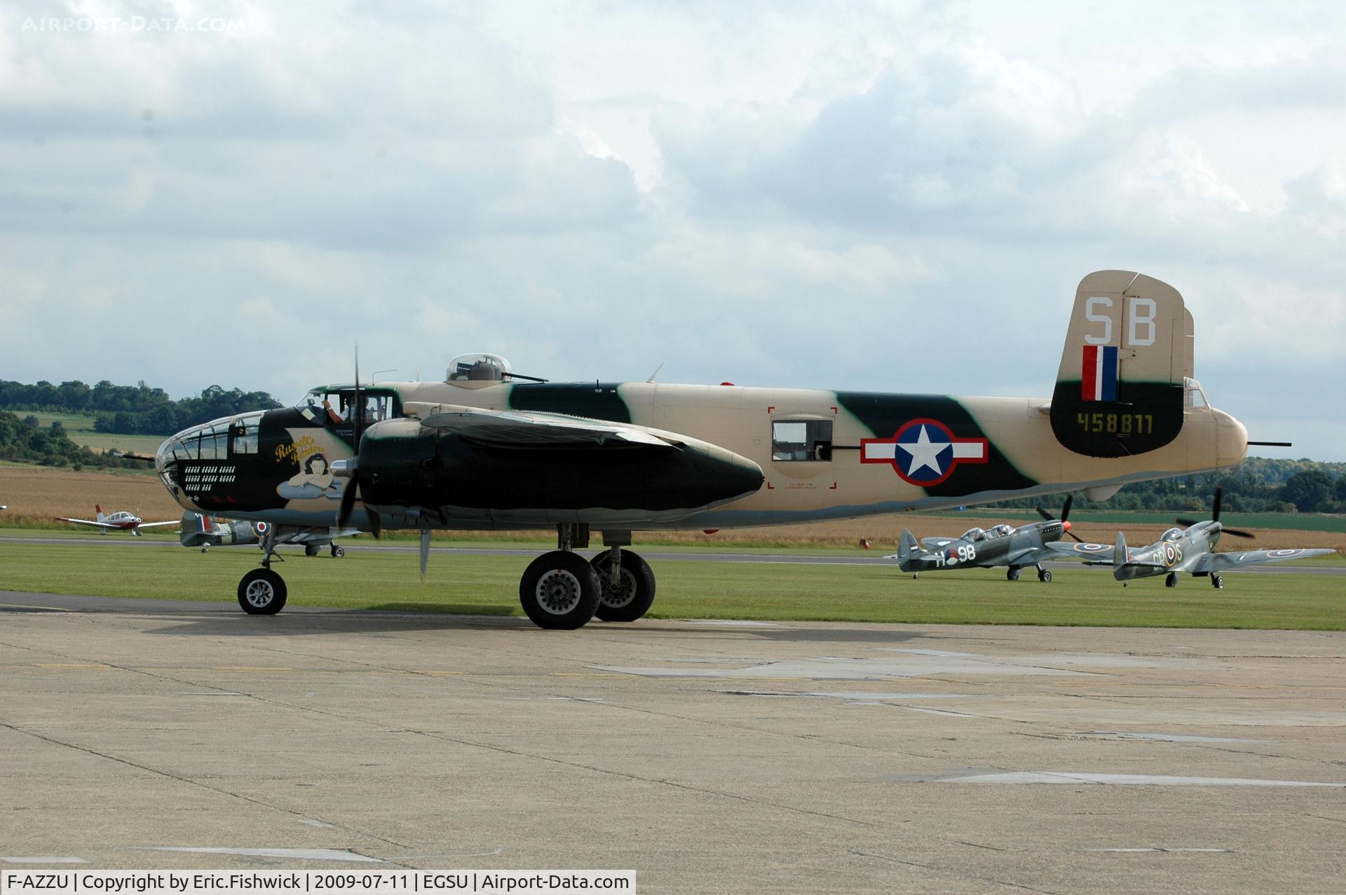 F-AZZU, 1945 North American B-25J Mitchell Mitchell C/N 108-47562, 1. B-25J-35 Mitchell at Duxford Flying Legends Air Show July 09